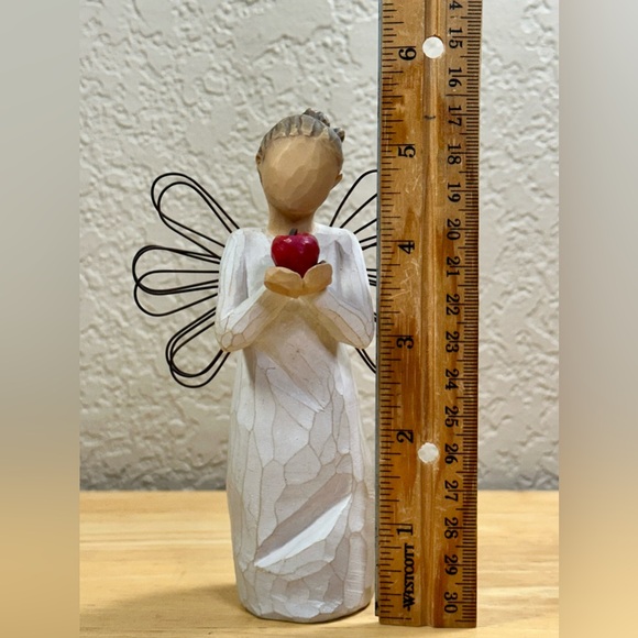 WILLOW TREE You’re The Best Angel With Apple Susan Lordi 2010 DEMDACO 5.25" - Picture 11 of 11